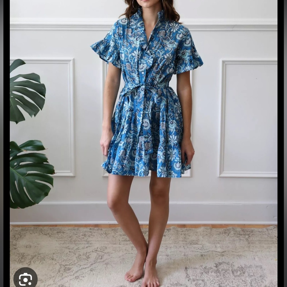 Mille Violetta Dress in French Blue, Size XS